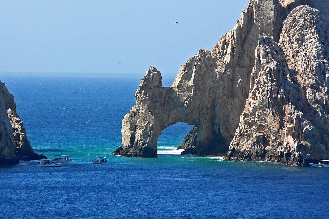 El Arco rock formation and Sea of Cortez at Cabo San Lucas.